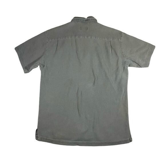 Vintage 90s American Eagle Textured Terry Cotton Polo Tee - L - Picture 5 of 5